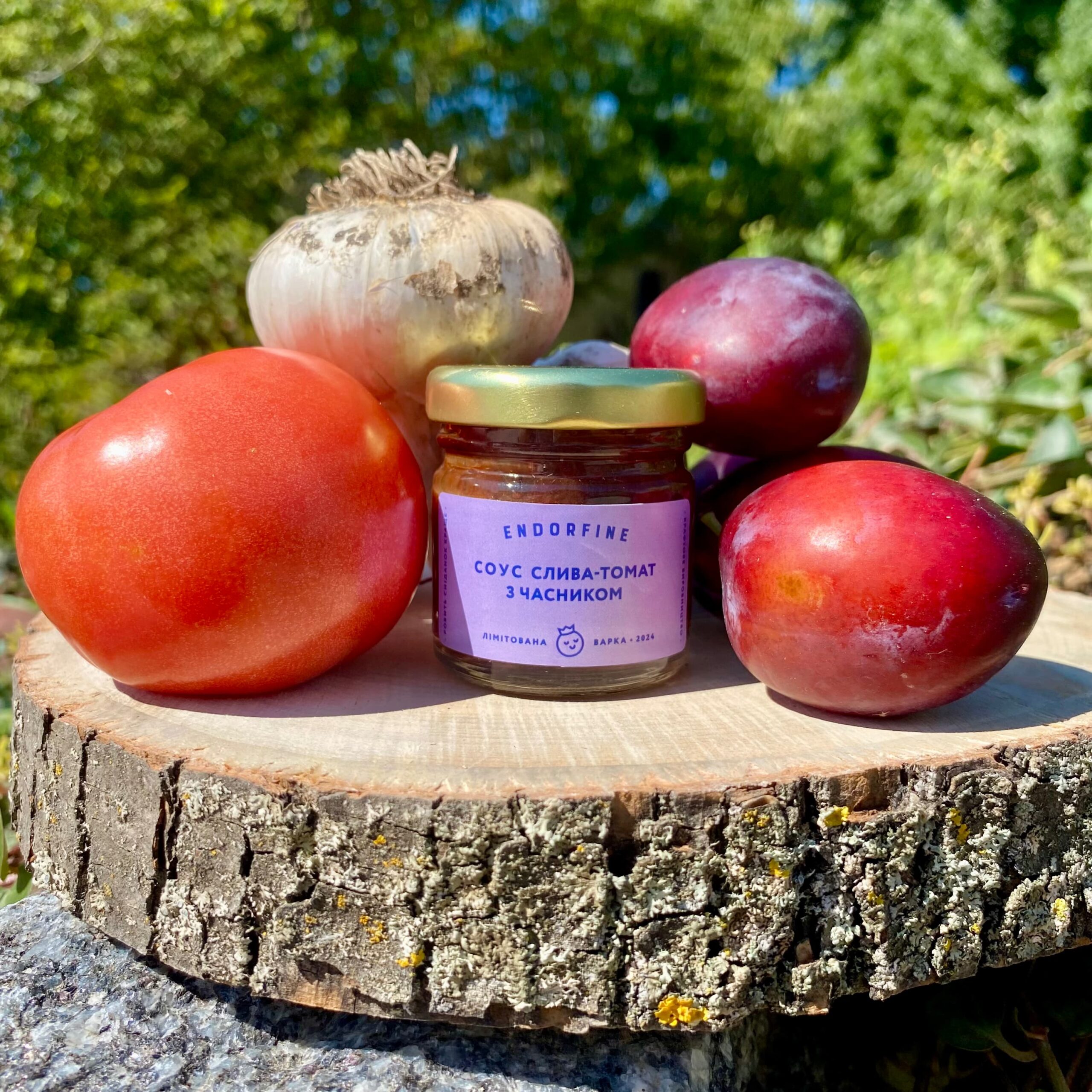 Соус слива-томат з часником 40 мл