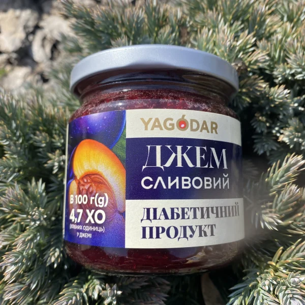Сливовий джем без цукру 210 гр