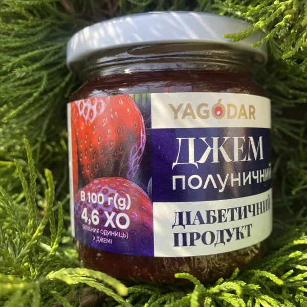 Полуничний джем без цукру 210 гр