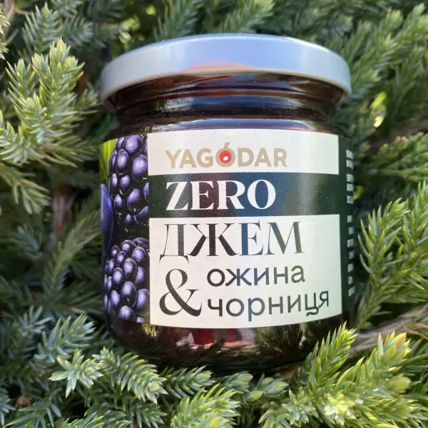 Ожина-чорниця джем без цукру 210 гр